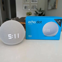 Alexa Amazon Eco Dot With Clock